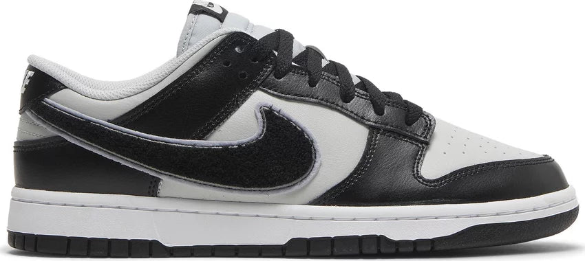 Dunk Low 'Chenille Swoosh - Black Grey Fog' (706)
