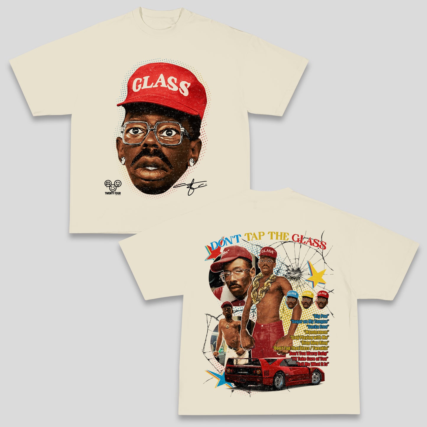 Twenty Four 'Glass' Big Face tee