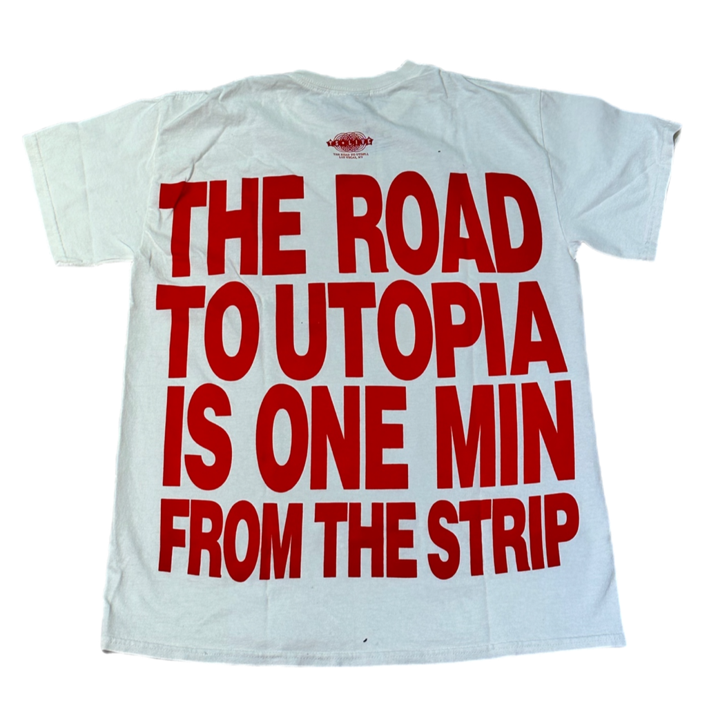Travis Scott Las Vegas "Road to Utopia" 2022 Merch Always Bet on Jack Tee Black