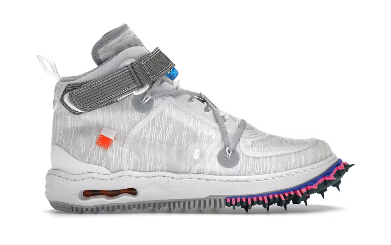 Nike Air Force 1 Mid Off-White White / Pink (GS) (469)