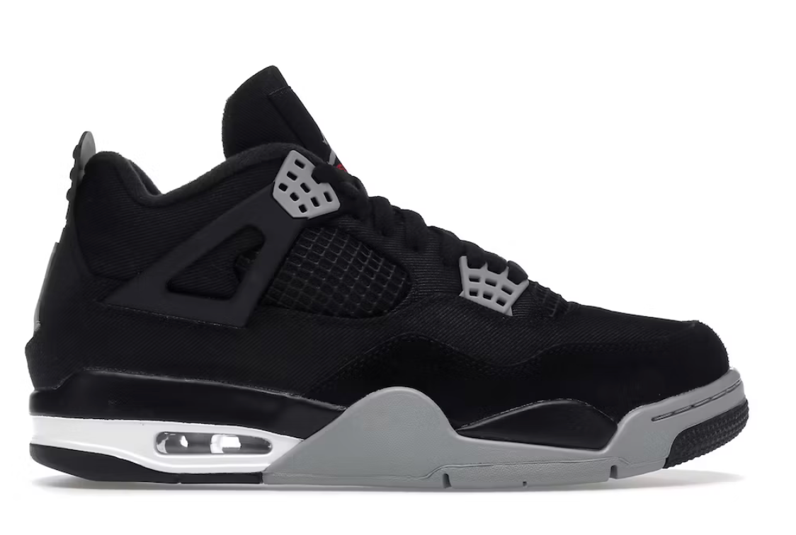 Jordan 4 Retro Black Canvas (GS) (137)