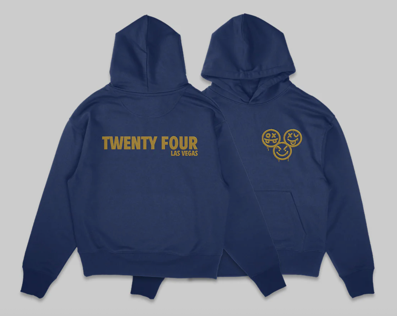 Twenty Four Las Vegas Embossed Hoodie