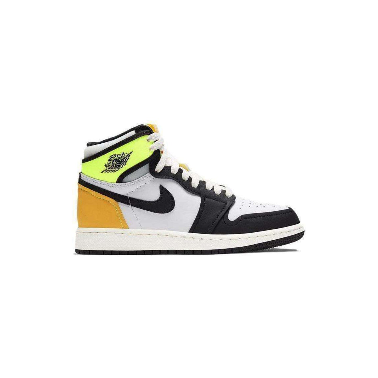 Jordan 1 Retro High White Black Volt University Gold (551)
