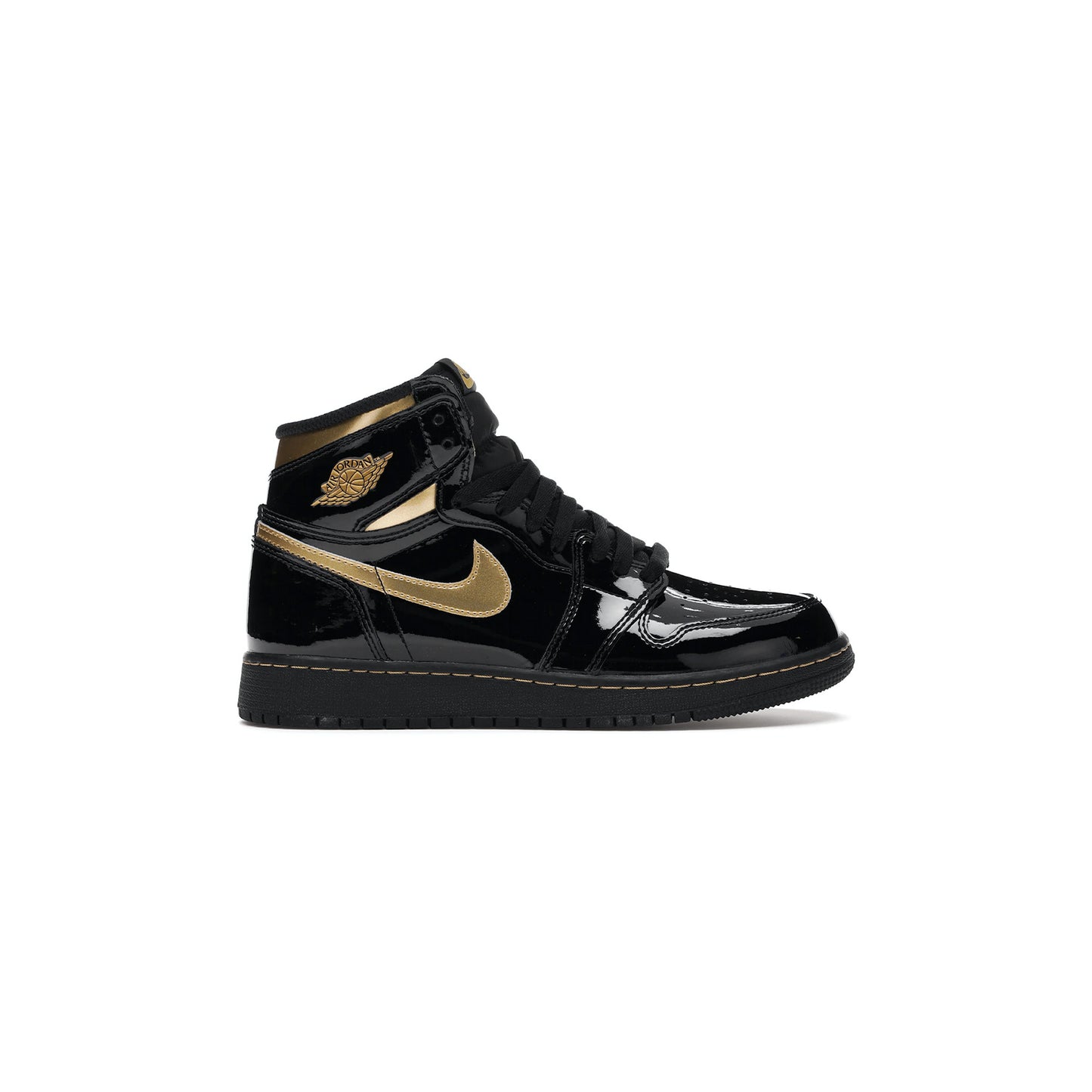 Jordan 1 Retro High Black Metallic Gold (2020) (GS)