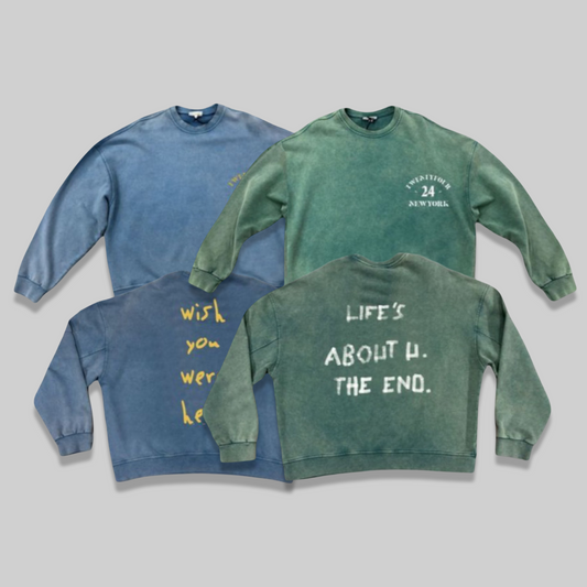 TwentyFour 'Wish You Were Here' & 'Life's About U' Crew Neck