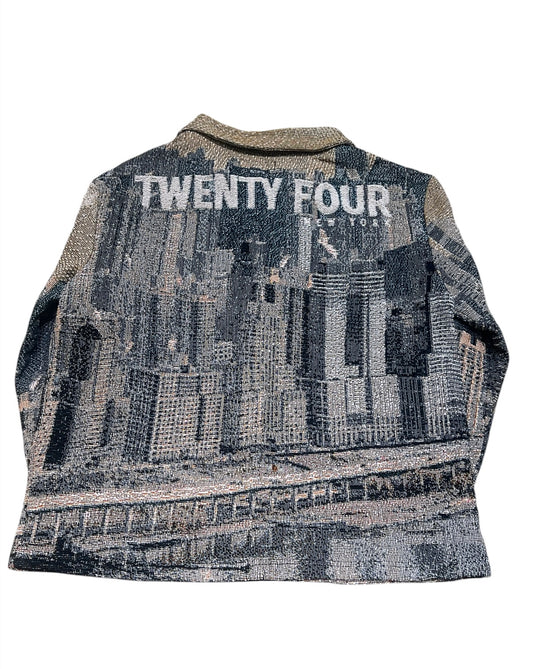 Twenty Four Skyline Tapestry Button Up