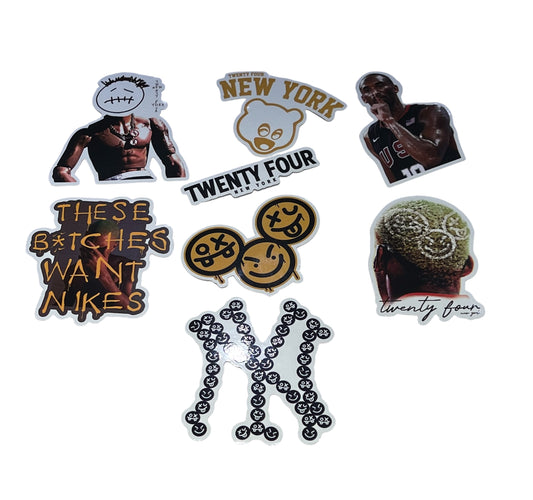 Twenty Four 'Multi' Stickers