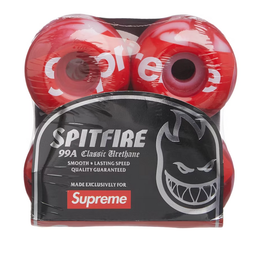Supreme x Spitfire Shop Logo Wheels Red