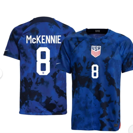 USA McKennie #8 Blue Soccer Jersey