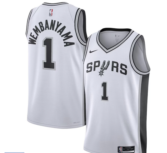 San Antonio Spurs Victor Wembanyama Nike White Swingman Jersey