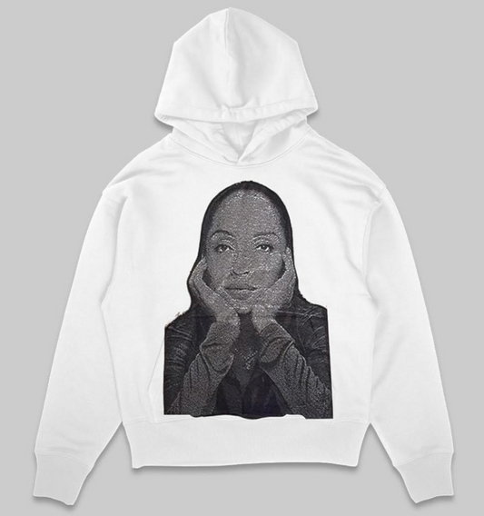 White Sade Tapestry Hoodie